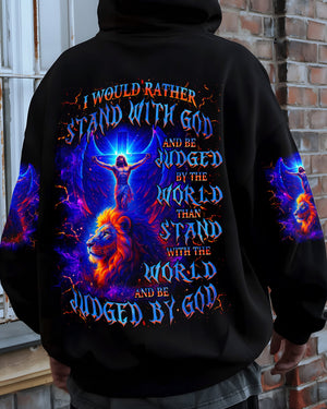 I Would Rather Stand With God Lion Men's All Over Print Shirt - Tlnz2708254