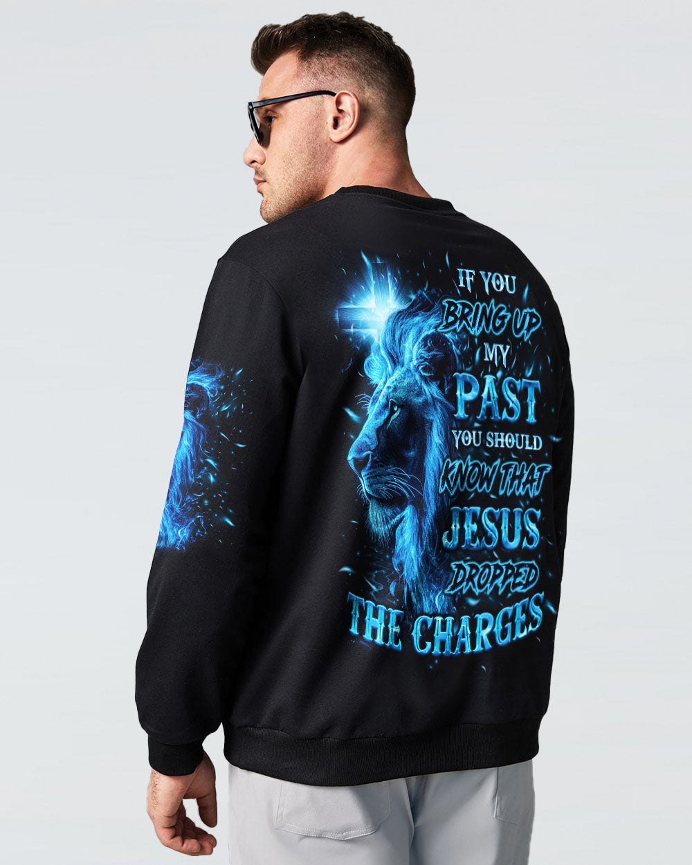 Jesus Dropped The Charges Lion Men's All Over Print Shirt - Tlno1811244