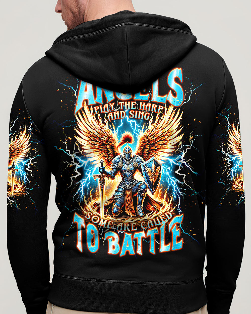 Not All Angels Play The Harp And Sing Warrior Men's All Over Print Shirt - Tlnt2702252