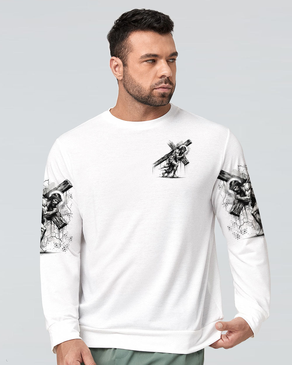 Not All Superheroes Wear Capes Mine Wore A Cross Men's All Over Print Shirt  - Tltr3110241