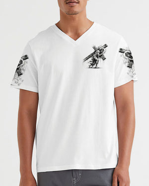 Not All Superheroes Wear Capes Mine Wore A Cross Men's All Over Print Shirt  - Tltr3110241