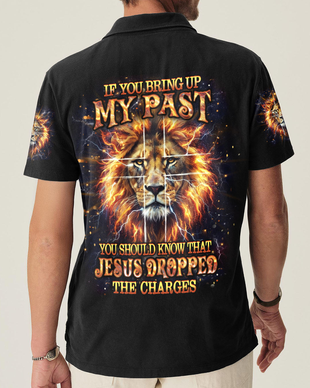 Jesus Dropped The Charges Lion Men's All Over Print Shirt - Yhhn0112251
