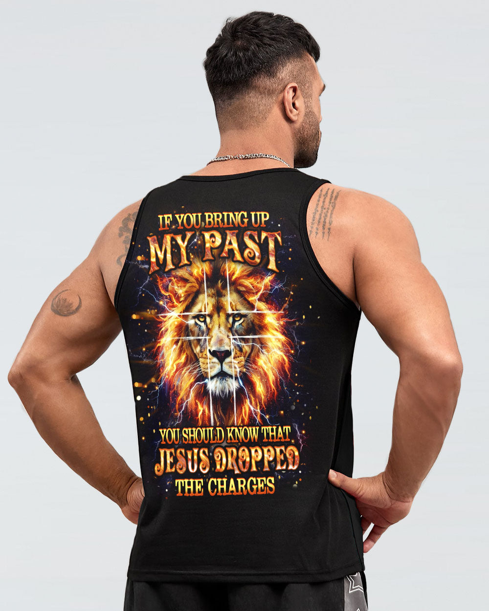 Jesus Dropped The Charges Lion Men's All Over Print Shirt - Yhhn0112251
