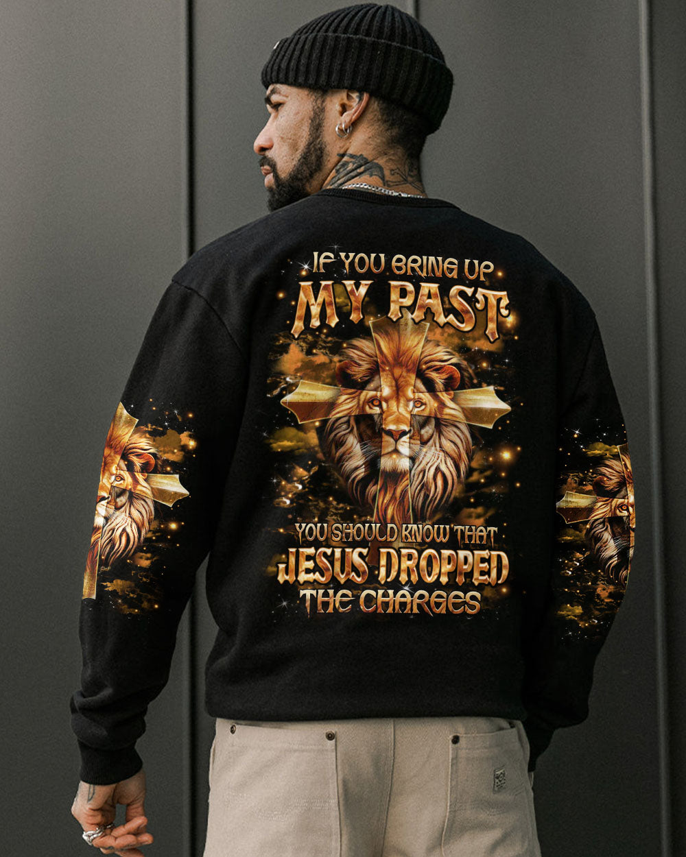 Jesus Dropped The Charges Lion Men's All Over Print Shirt - Yhhn2111241