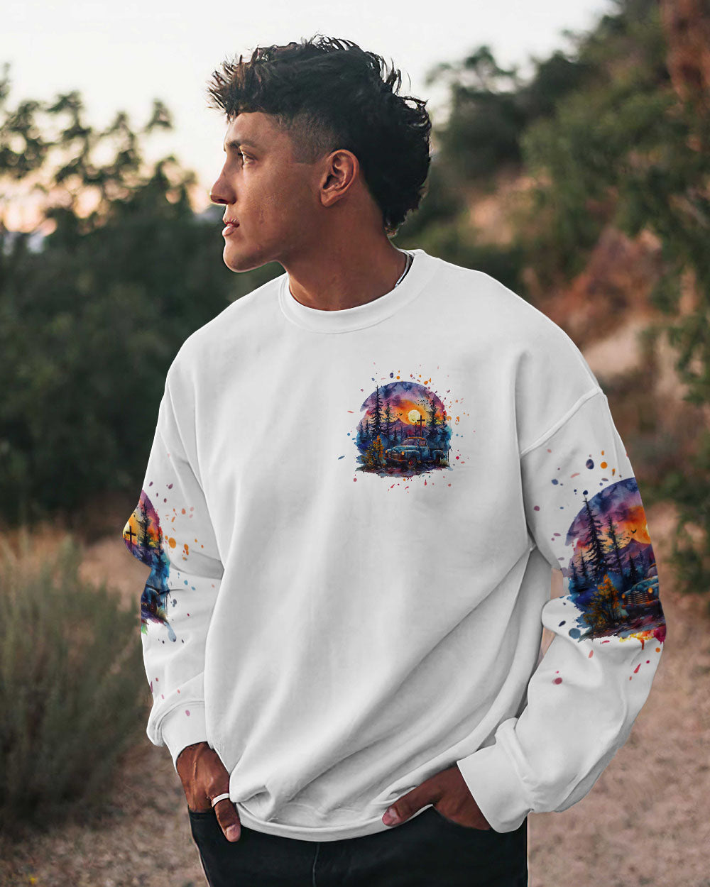 Jesus Take The Wheel Men's All Over Print Shirt - Tlpq1903241