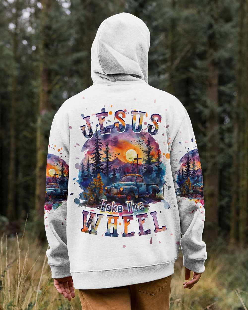 Jesus Take The Wheel Men's All Over Print Shirt - Tlpq1903241
