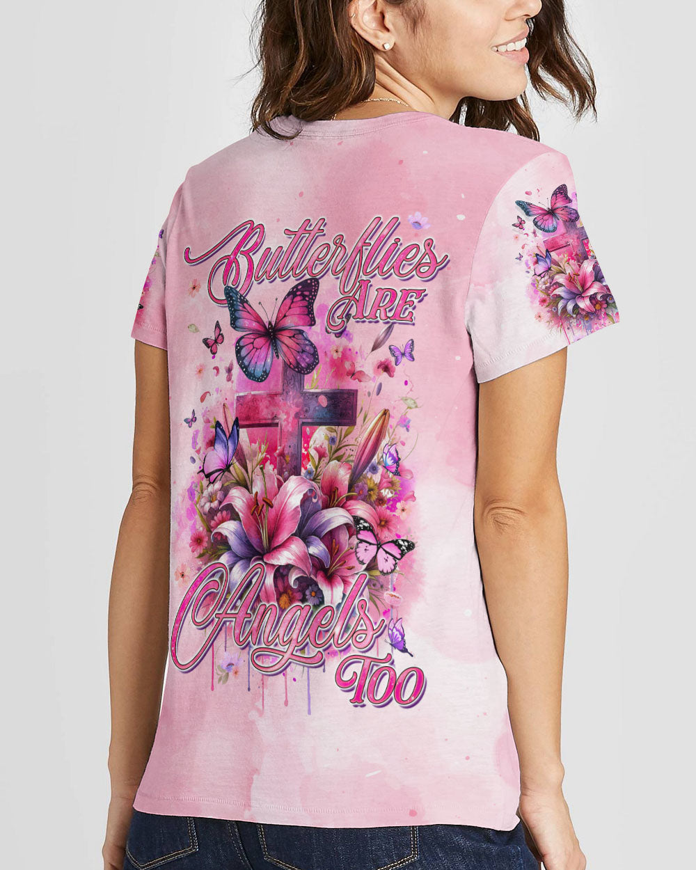 Butterflies Are Angels Too Women's All Over Print Shirt - Tyqy1512232