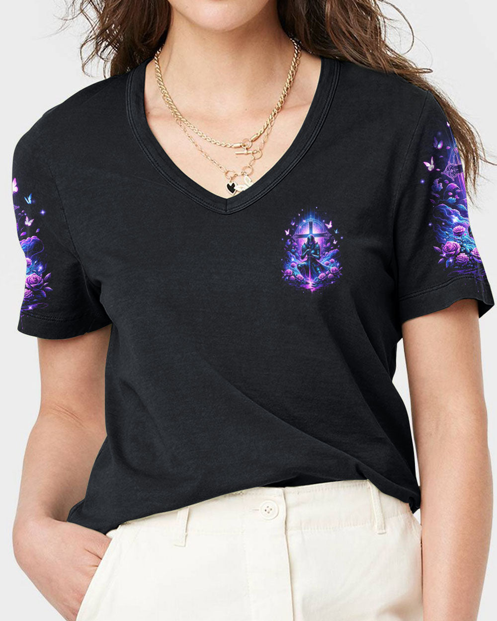 God Calms The Storm Women's All Over Print Shirt - Tyqy2812233