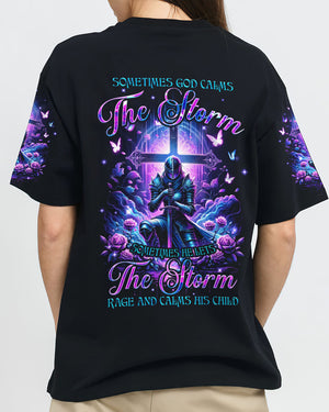 God Calms The Storm Women's All Over Print Shirt - Tyqy2812233
