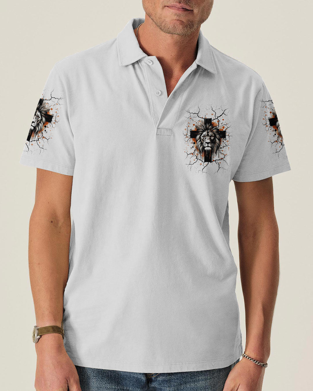 Jesus Dropped The Charges Lion Men's All Over Print Shirt   - Tlnt0710252