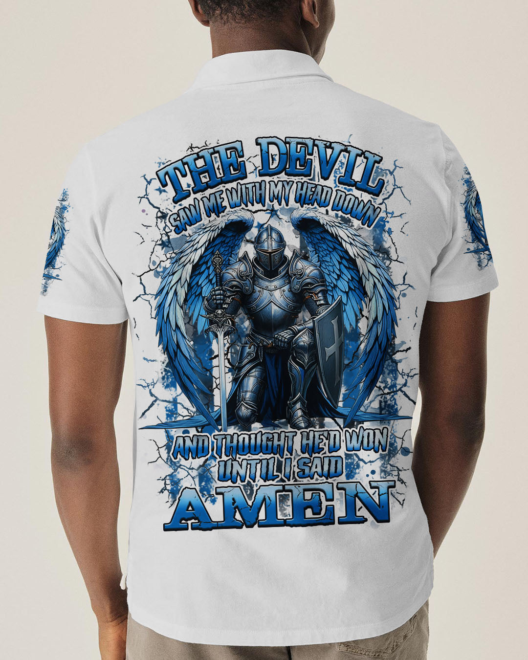 The Devil Saw Me With My Head Down Warrior Men's All Over Print Shirt - Yhhn2111252