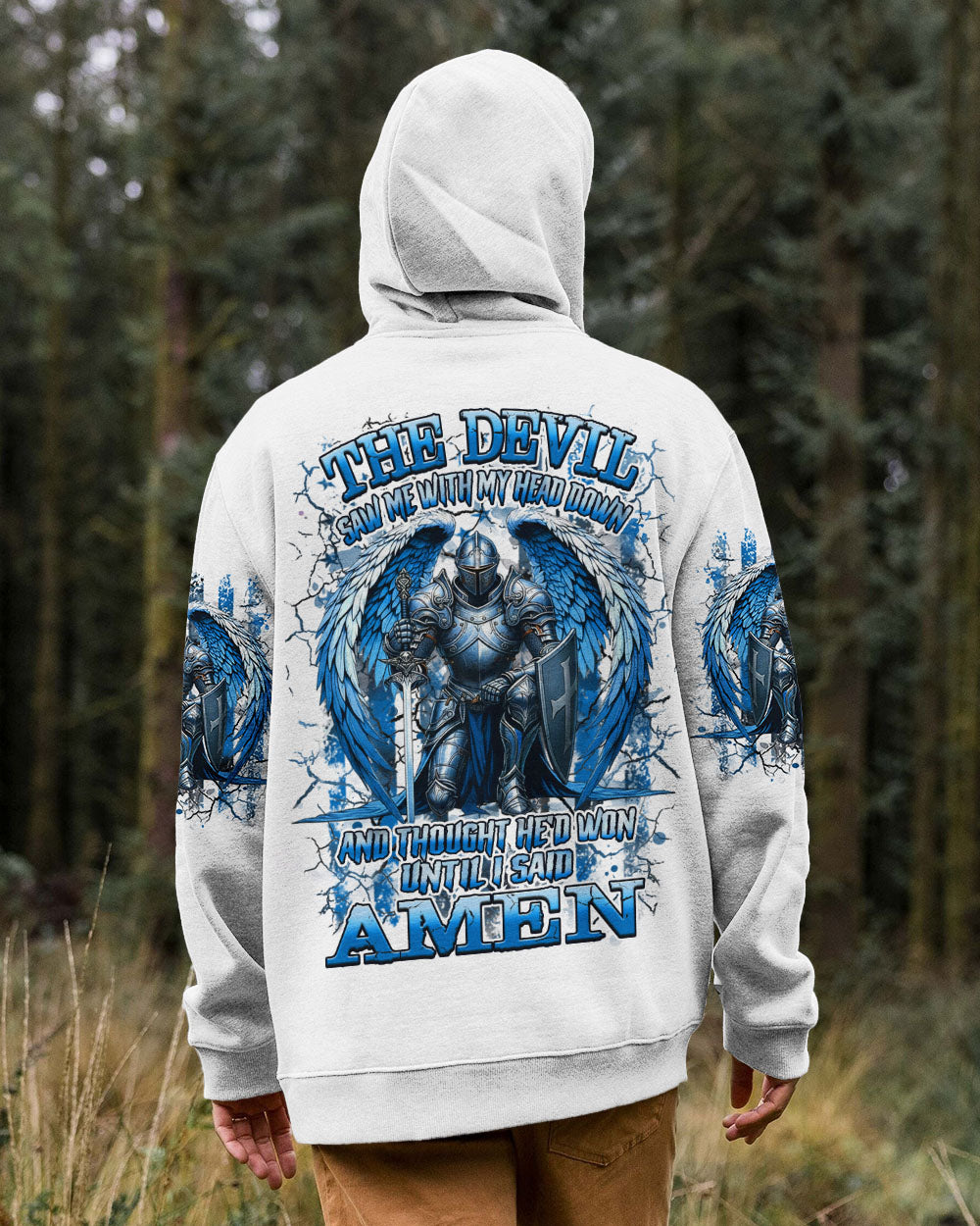 The Devil Saw Me With My Head Down Warrior Men's All Over Print Shirt - Yhhn2111252