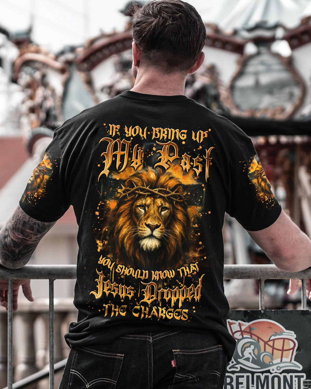 Jesus Dropped The Charges Lion Men's All Over Print Shirt - Yhln1405253