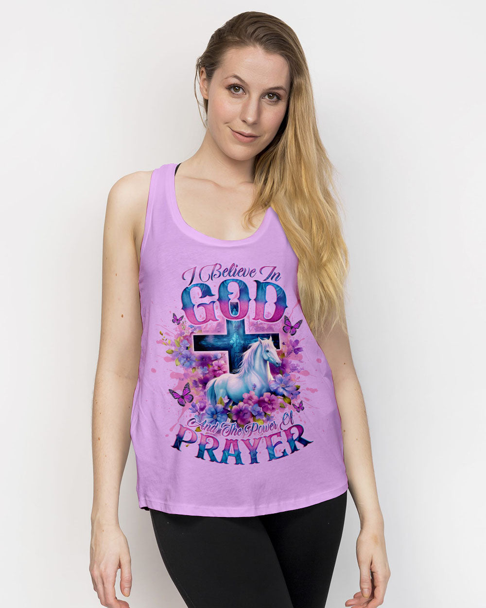 I Believe In God Horse Women's All Over Print Shirt - Tlno0201244