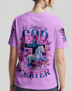 I Believe In God Horse Women's All Over Print Shirt - Tlno0201244