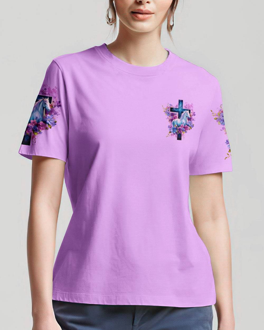 I Believe In God Horse Women's All Over Print Shirt - Tlno0201244