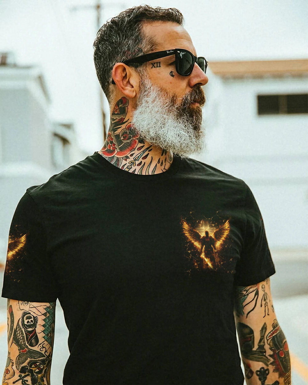 A Warrior Of Christ Fire Wings Men's All Over Print Shirt - Tlno0403242