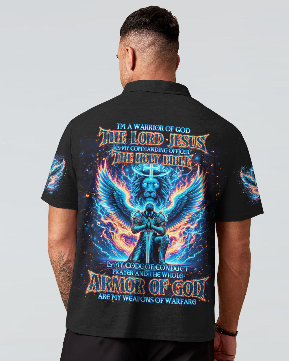 I'm A Warrior Of God Men's All Over Print Shirt - Tlno0407244