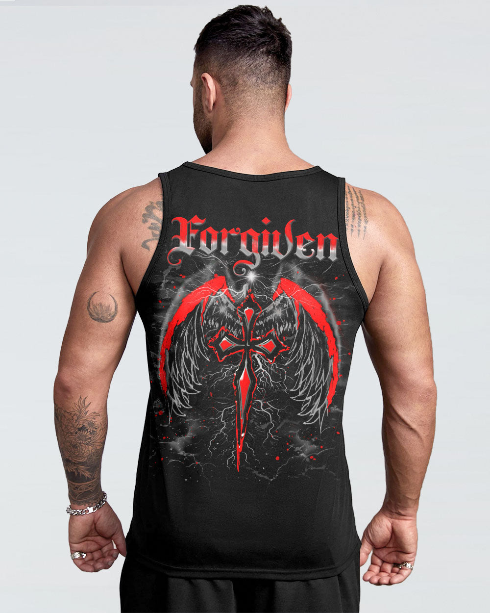 Forgiven Cross Wings Men's All Over Print Shirt - Tlno0503251