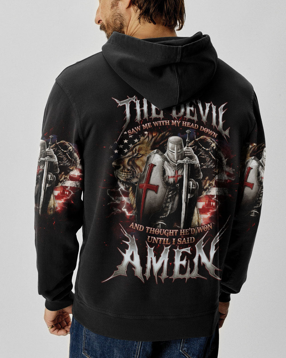 The Devil Saw Me With My Head Down Men's All Over Print Shirt - Tlno0605241