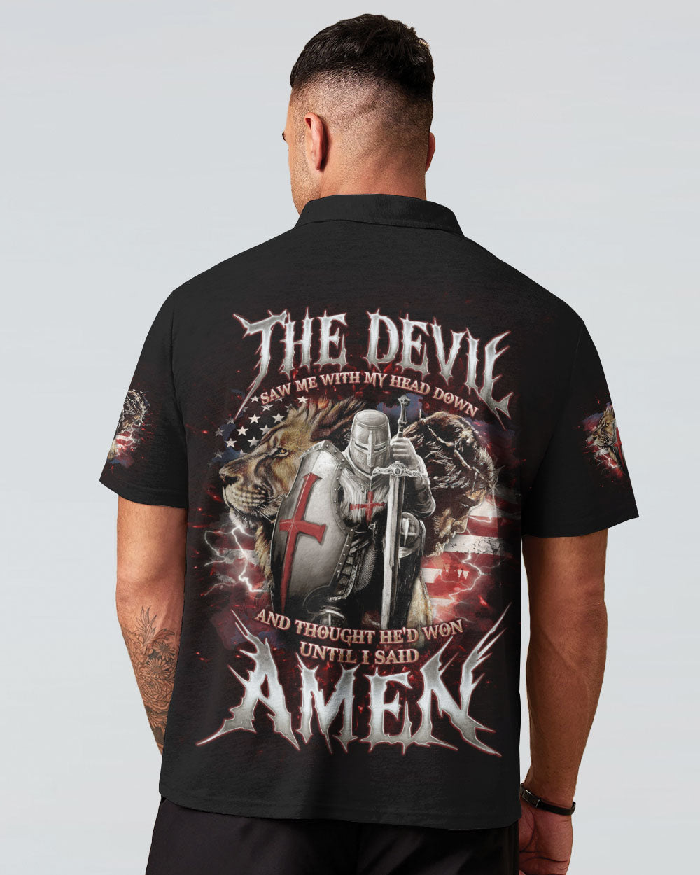 The Devil Saw Me With My Head Down Men's All Over Print Shirt - Tlno0605241