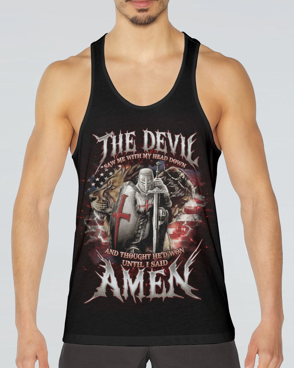 The Devil Saw Me With My Head Down Men's All Over Print Shirt - Tlno0605241