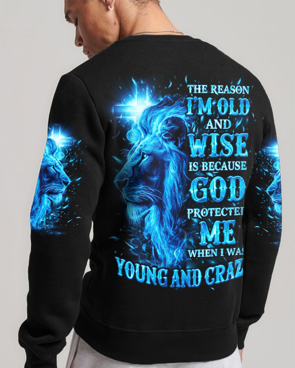The Reason I’m Old And Wise Lion Men's All Over Print Shirt - Tlno0711251