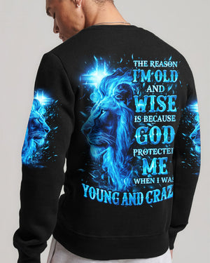 The Reason I’m Old And Wise Lion Men's All Over Print Shirt - Tlno0711251