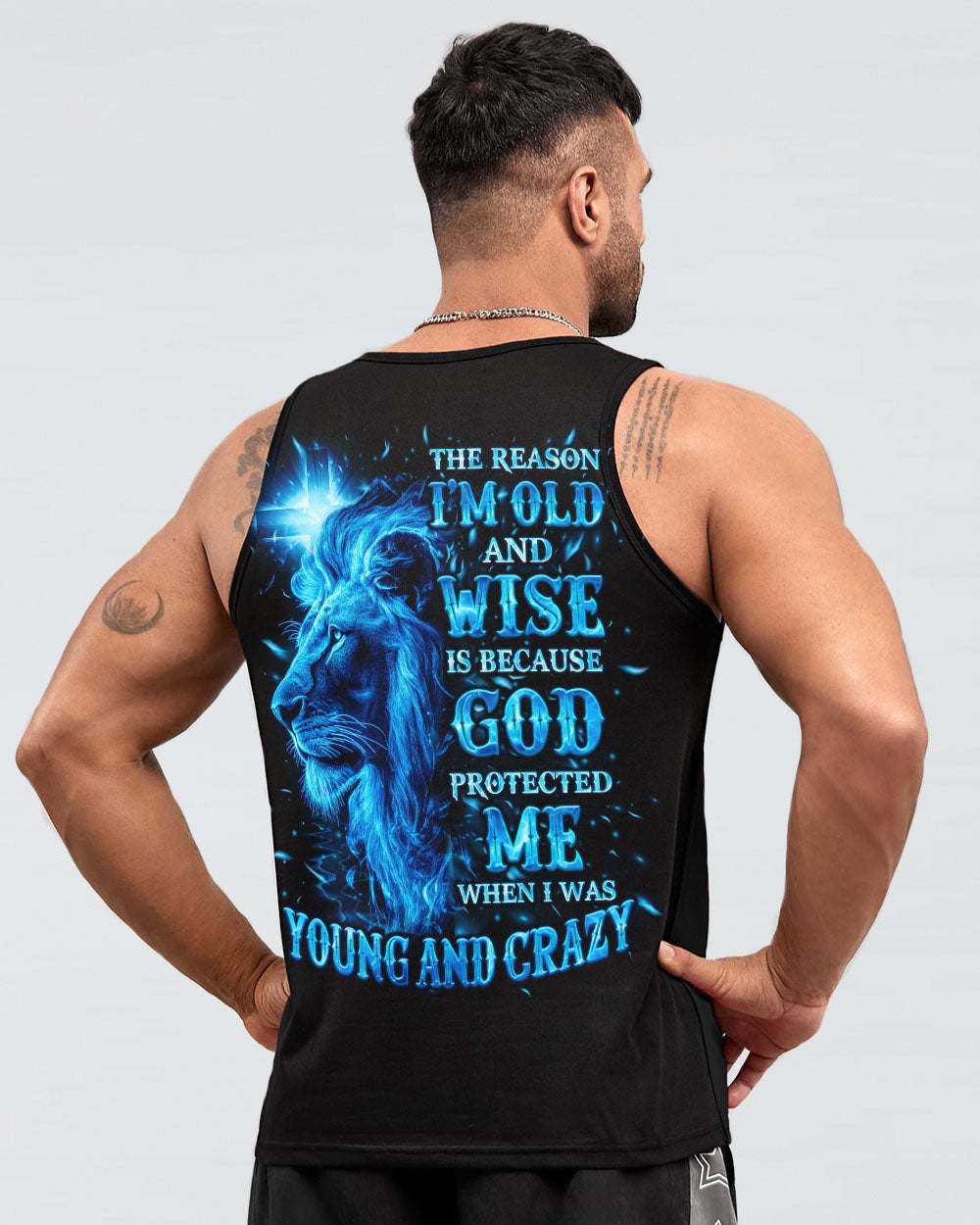 The Reason I’m Old And Wise Lion Men's All Over Print Shirt - Tlno0711251