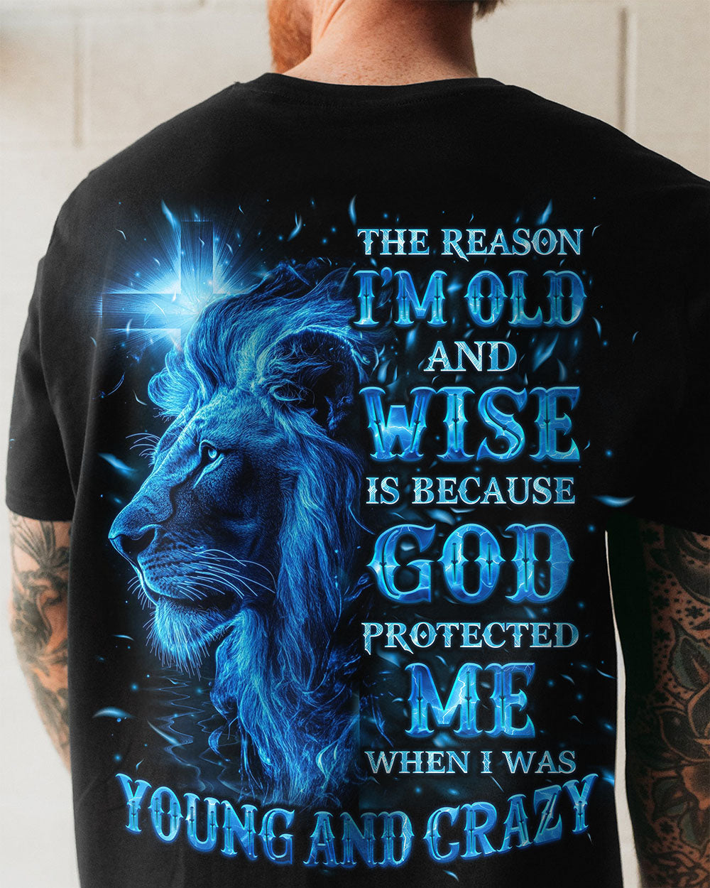 The Reason I’m Old And Wise Lion Men's All Over Print Shirt - Tlno0711251
