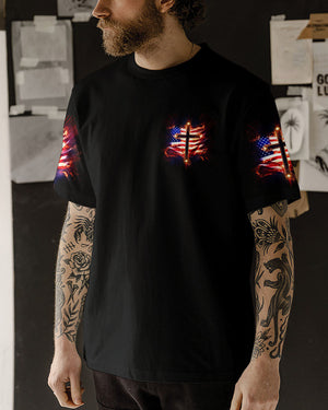 I Can Do All Things Through Christ Cross Flag Men's All Over Print Shirt - Tlno0801243