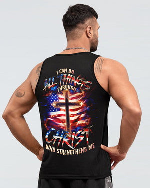 I Can Do All Things Through Christ Cross Flag Men's All Over Print Shirt - Tlno0801243