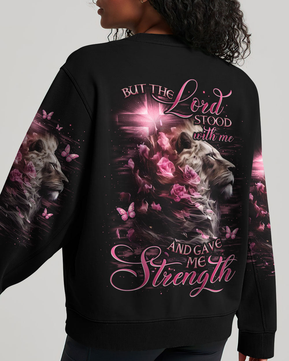 Lord Stood With Me Lion Women's All Over Print Shirt - Tlno0807244