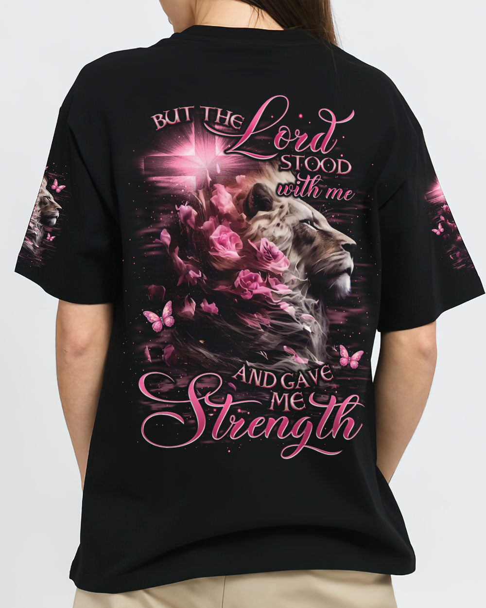 Lord Stood With Me Lion Women's All Over Print Shirt - Tlno0807244