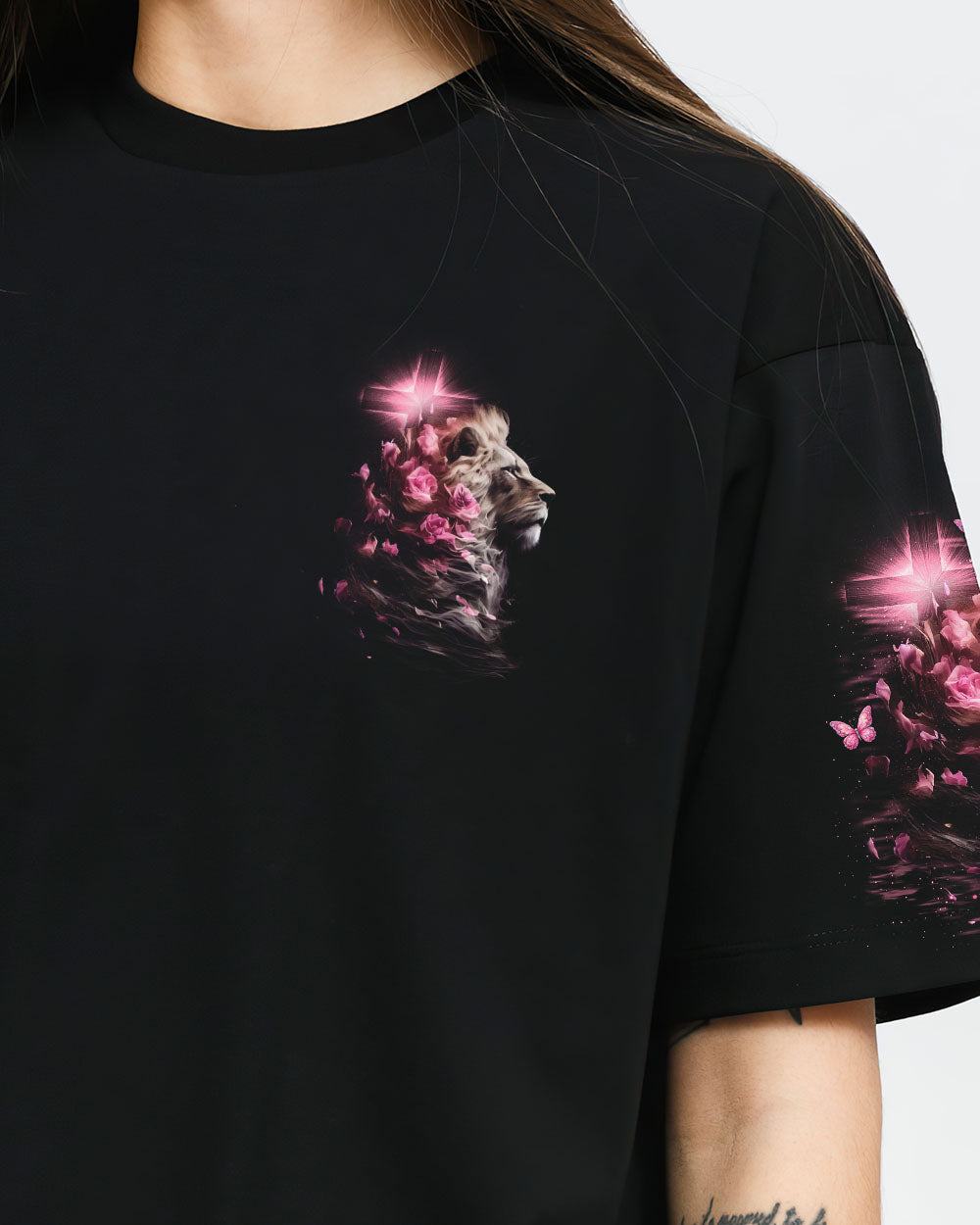 Lord Stood With Me Lion Women's All Over Print Shirt - Tlno0807244