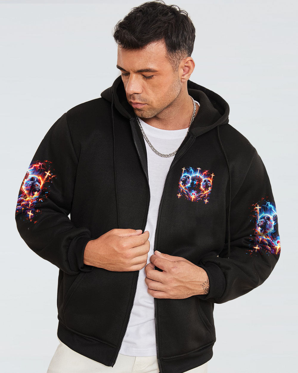 No Matter The Storm Jesus Lion Men's All Over Print Shirt - Tlno1406242