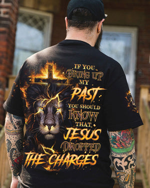 Jesus Dropped The Charges Lion Men's All Over Print Shirt - Tlno1408243
