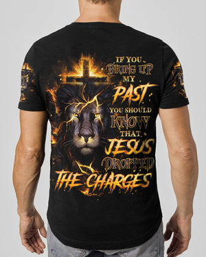Jesus Dropped The Charges Lion Men's All Over Print Shirt - Tlno1408243