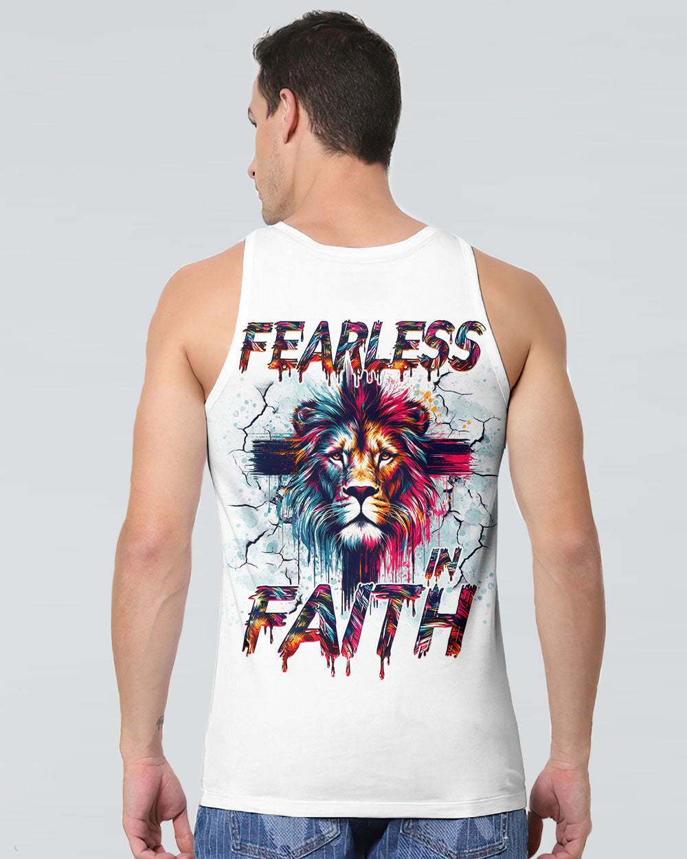 Fearless In Faith Lion Men's All Over Print Shirt - Tlno1410251