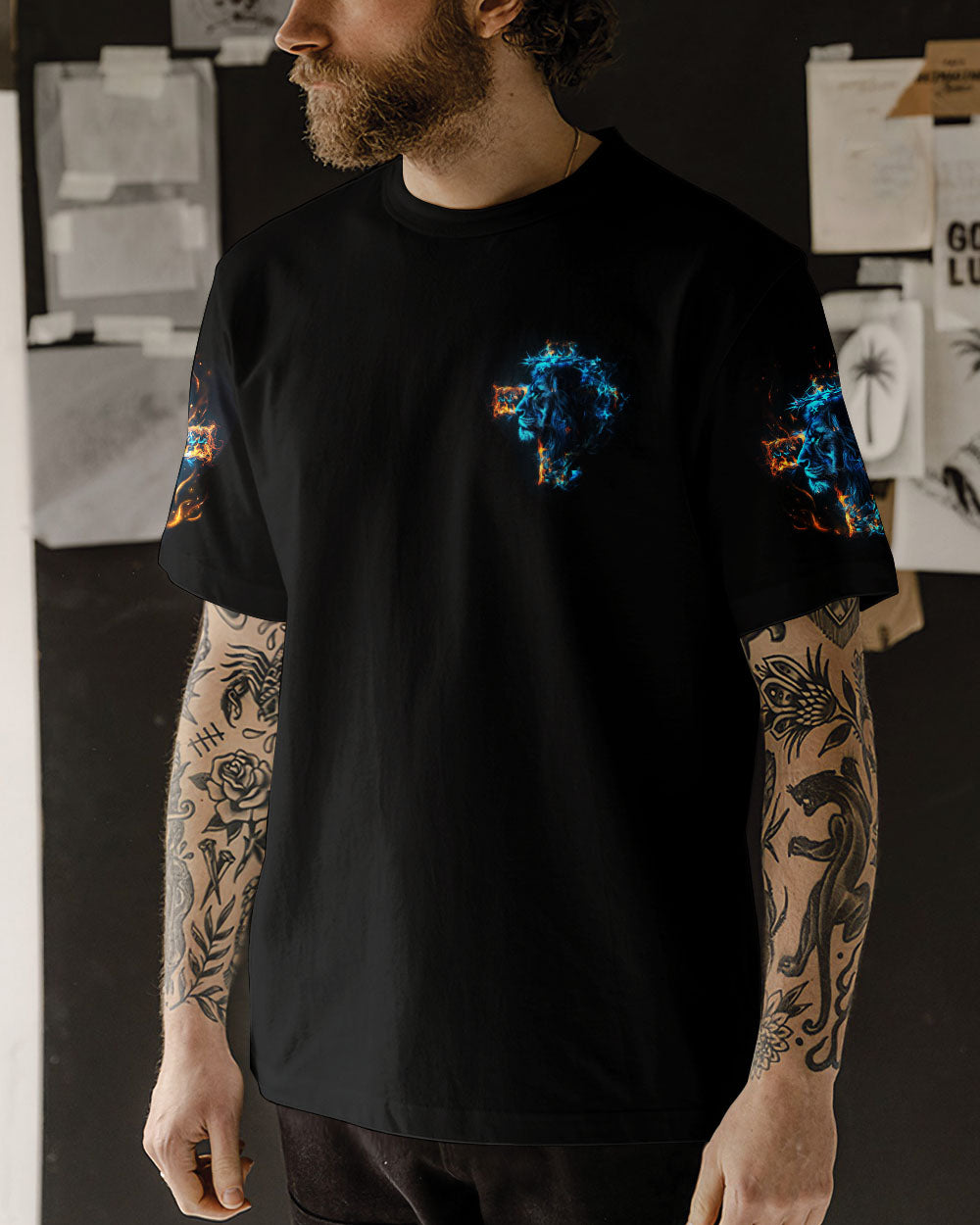 Way Maker Miracle Worker Cross Lion Men's All Over Print Shirt - Tlno1504244