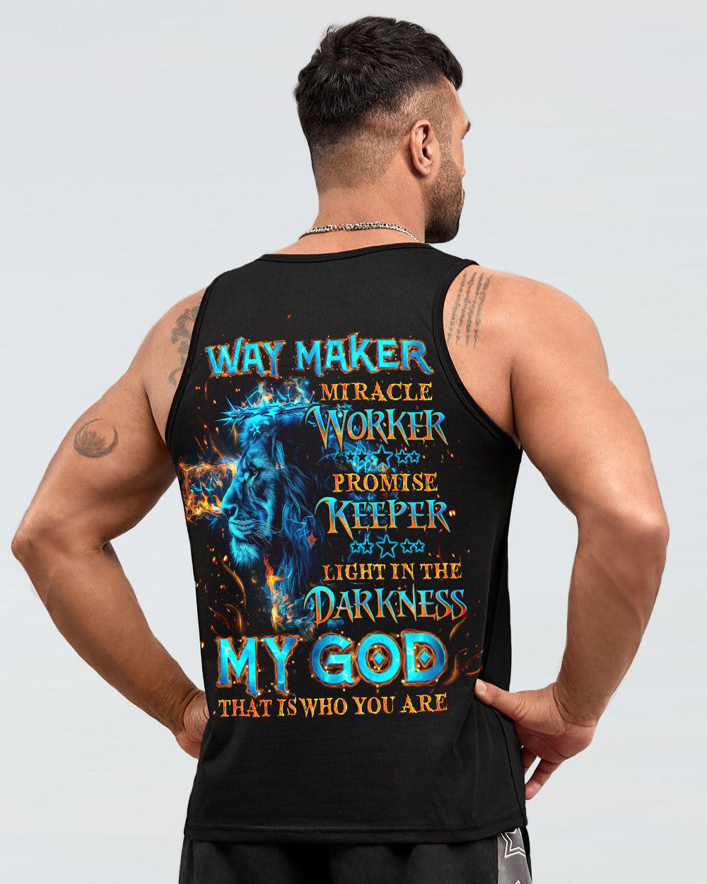 Way Maker Miracle Worker Cross Lion Men's All Over Print Shirt - Tlno1504244