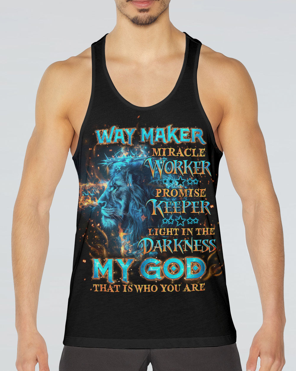Way Maker Miracle Worker Cross Lion Men's All Over Print Shirt - Tlno1504244