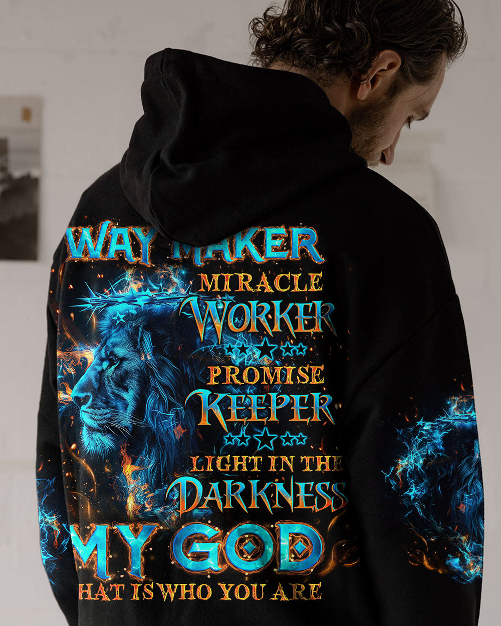 Way Maker Miracle Worker Cross Lion Men's All Over Print Shirt - Tlno1504244