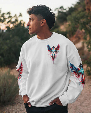 No Matter The Storm Cross Wings Men's All Over Print Shirt - Tlno1601243
