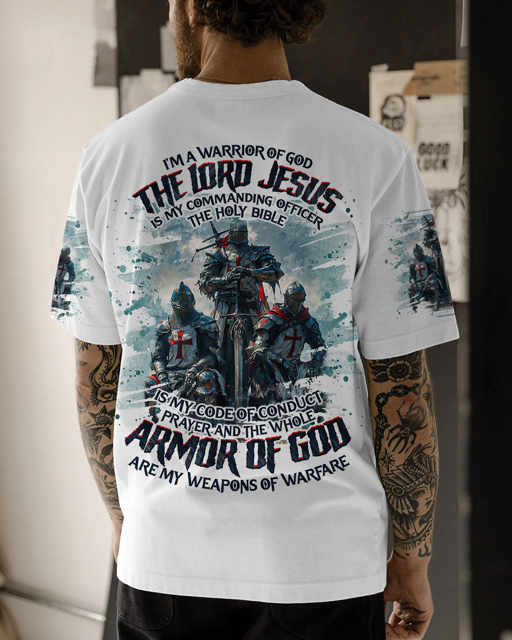 I'm A Warrior Of God Men's All Over Print Shirt - Tlno1709241