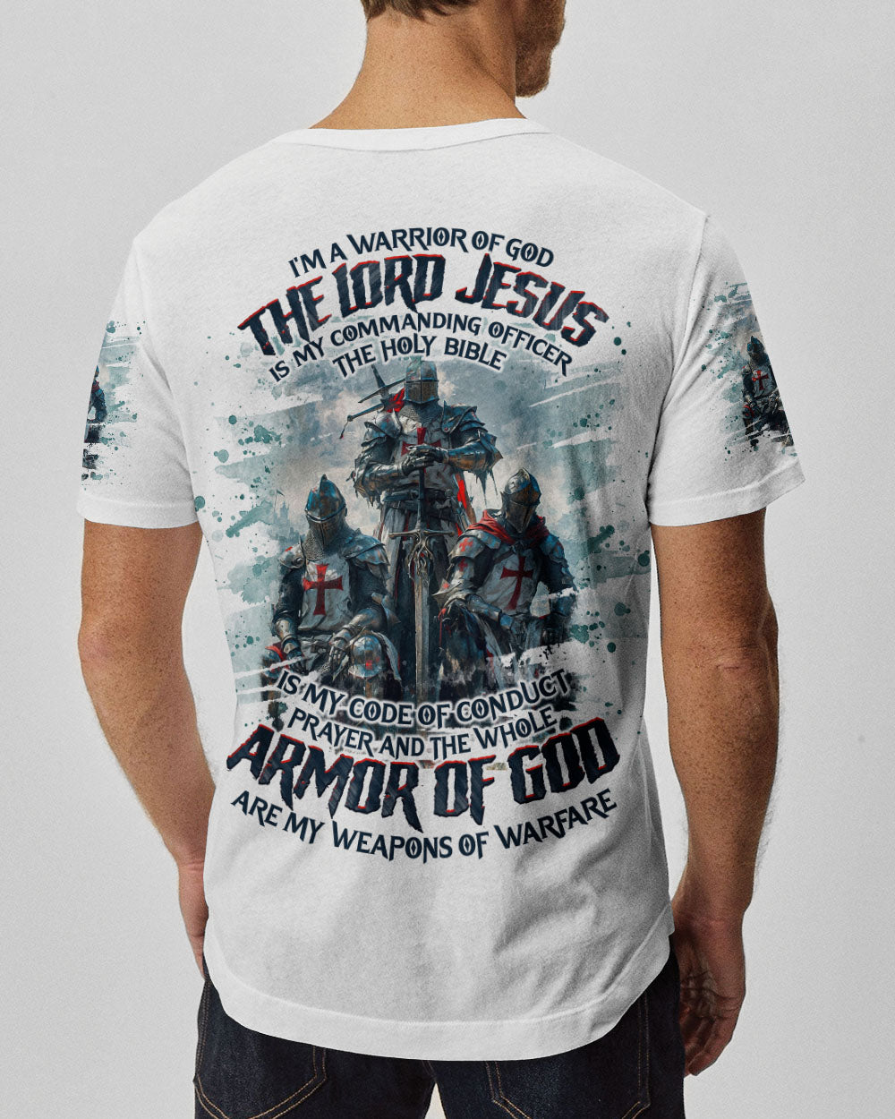 I'm A Warrior Of God Men's All Over Print Shirt - Tlno1709241