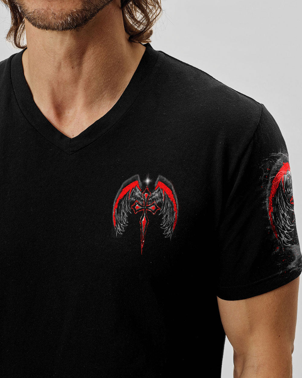 I Can Do All Things Cross Wings Men's All Over Print Shirt   - Tlno1803253