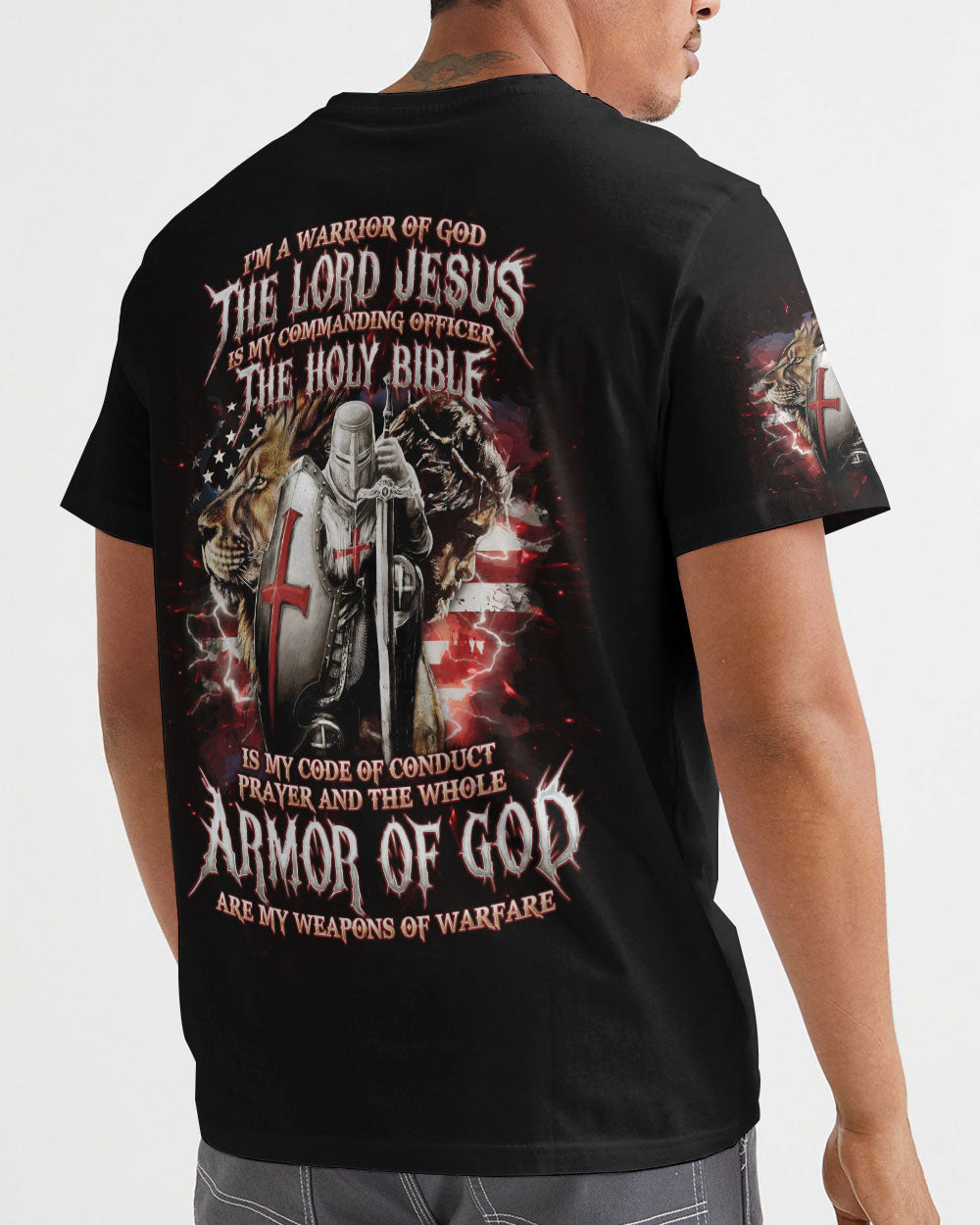 I'm A Warrior Of God Men's All Over Print Shirt - Tlno2204243