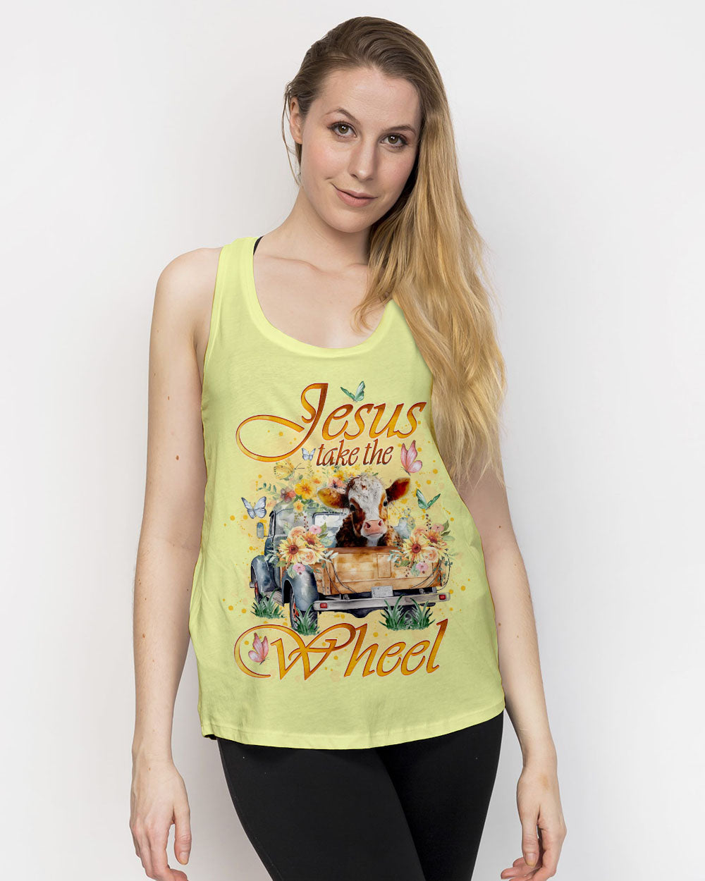Jesus Take The Wheel Women's All Over Print Shirt - Tlno2407244