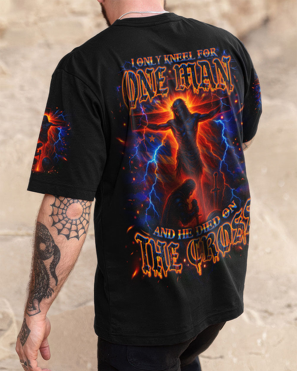 I Only Kneel For One Man Warrior Men's All Over Print Shirt - Tlno2506253